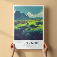 Eldhraun Poster - Iceland Wall Art - Lush Green Lava Home Decor