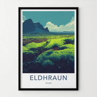 Eldhraun Poster - Iceland Wall Art - Lush Green Lava Home Decor