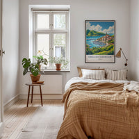 English Harbour Poster - Antigua Wall Art - Lush Tropical Harbor Home Decor