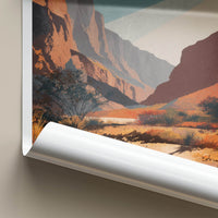 Ernst Tinaja Poster - Texas Travel Art - Desert Oasis Landscape Gallery Art