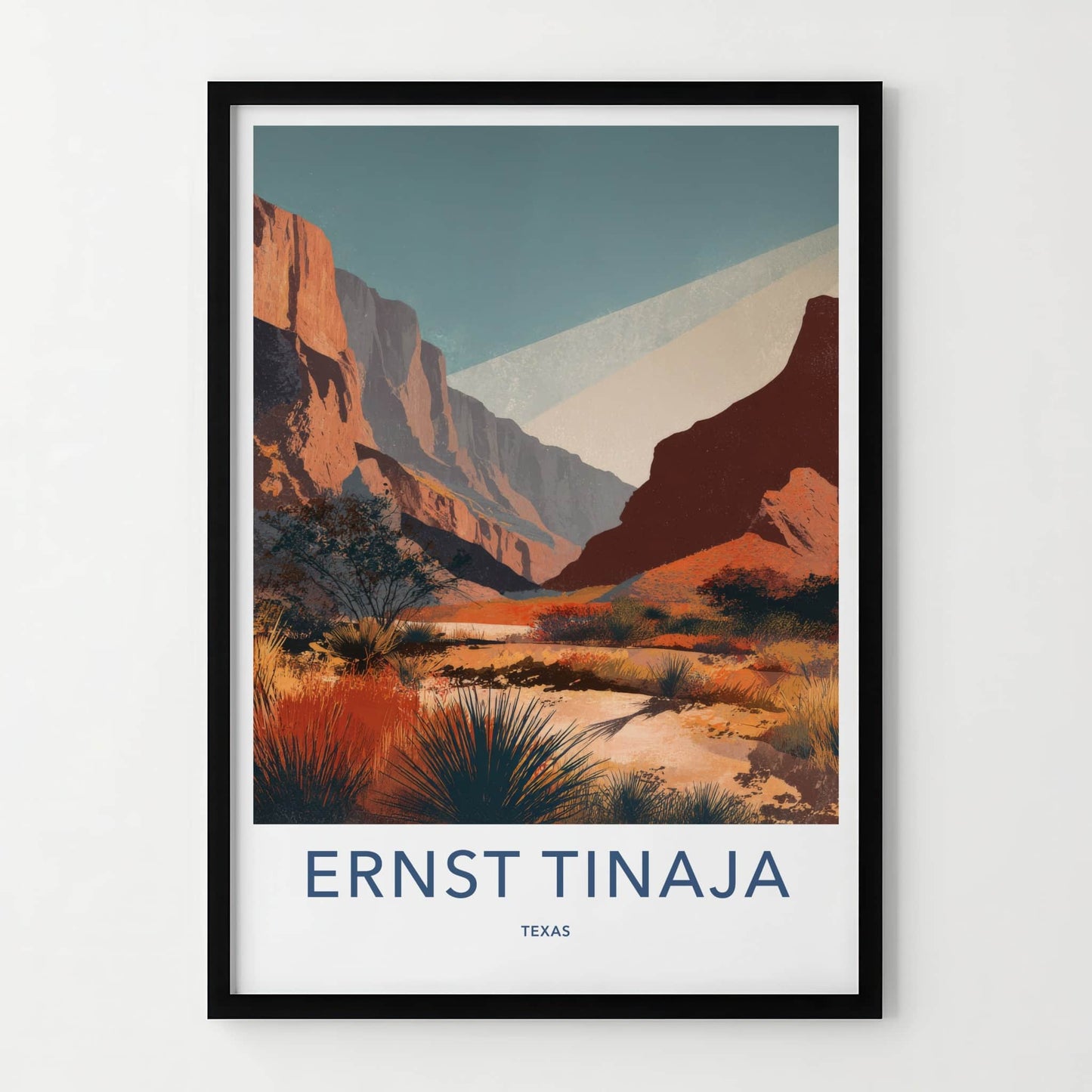 Ernst Tinaja Poster - Texas Travel Art - Desert Oasis Landscape Gallery Art