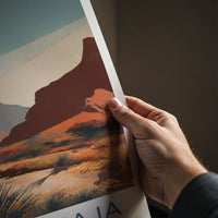 Ernst Tinaja Poster - Texas Travel Art - Desert Oasis Landscape Gallery Art