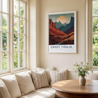 Ernst Tinaja Poster - Texas Travel Art - Desert River Canyon Home Decor