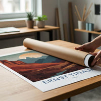 Ernst Tinaja Poster - Texas Travel Art - Desert River Canyon Home Decor