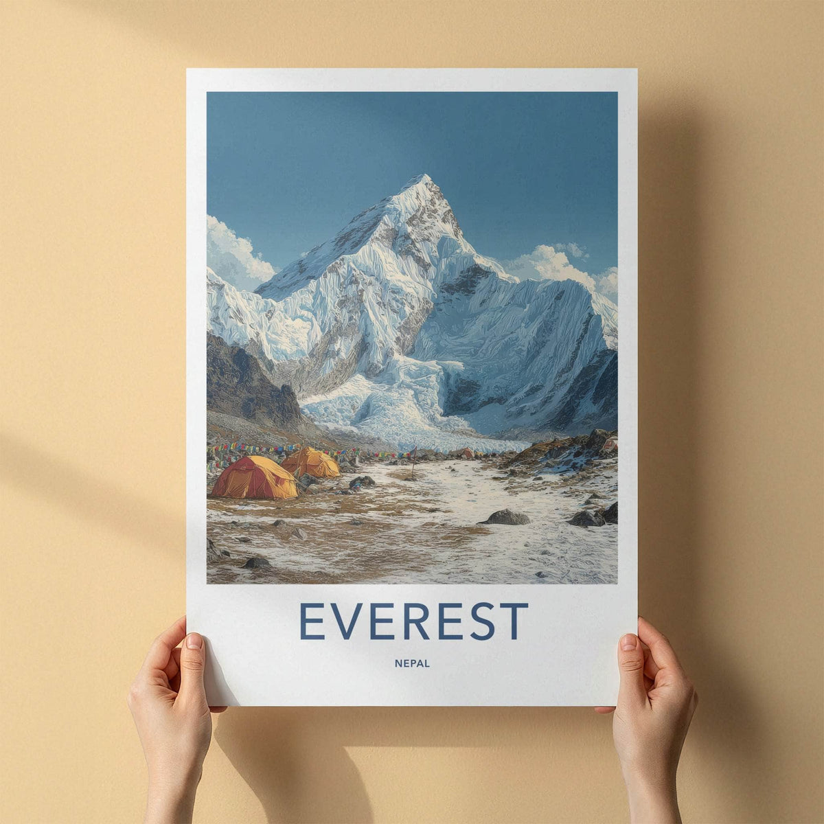 Everest Poster - Nepal Travel Art