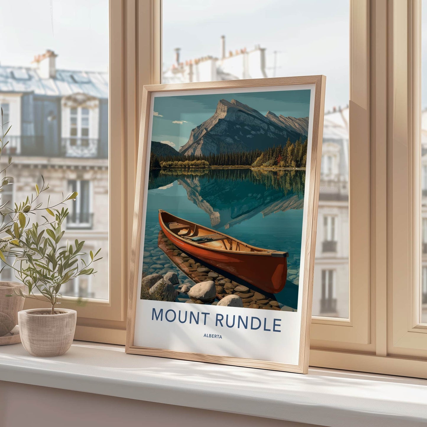 Mount Rundle Poster - Alberta Travel Art