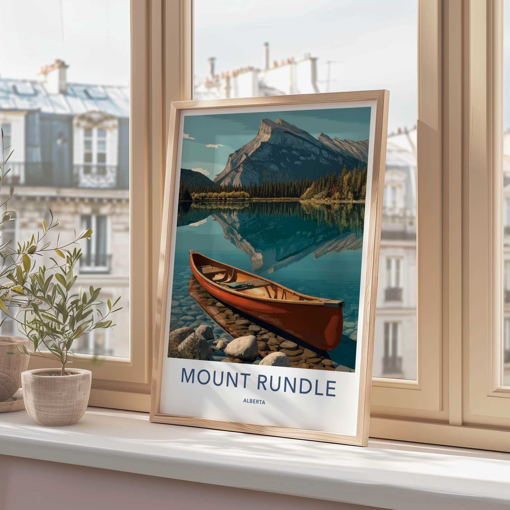 Mount Rundle Poster - Alberta Travel Art
