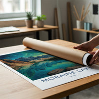 Moraine Lake Poster - Canada Travel Art