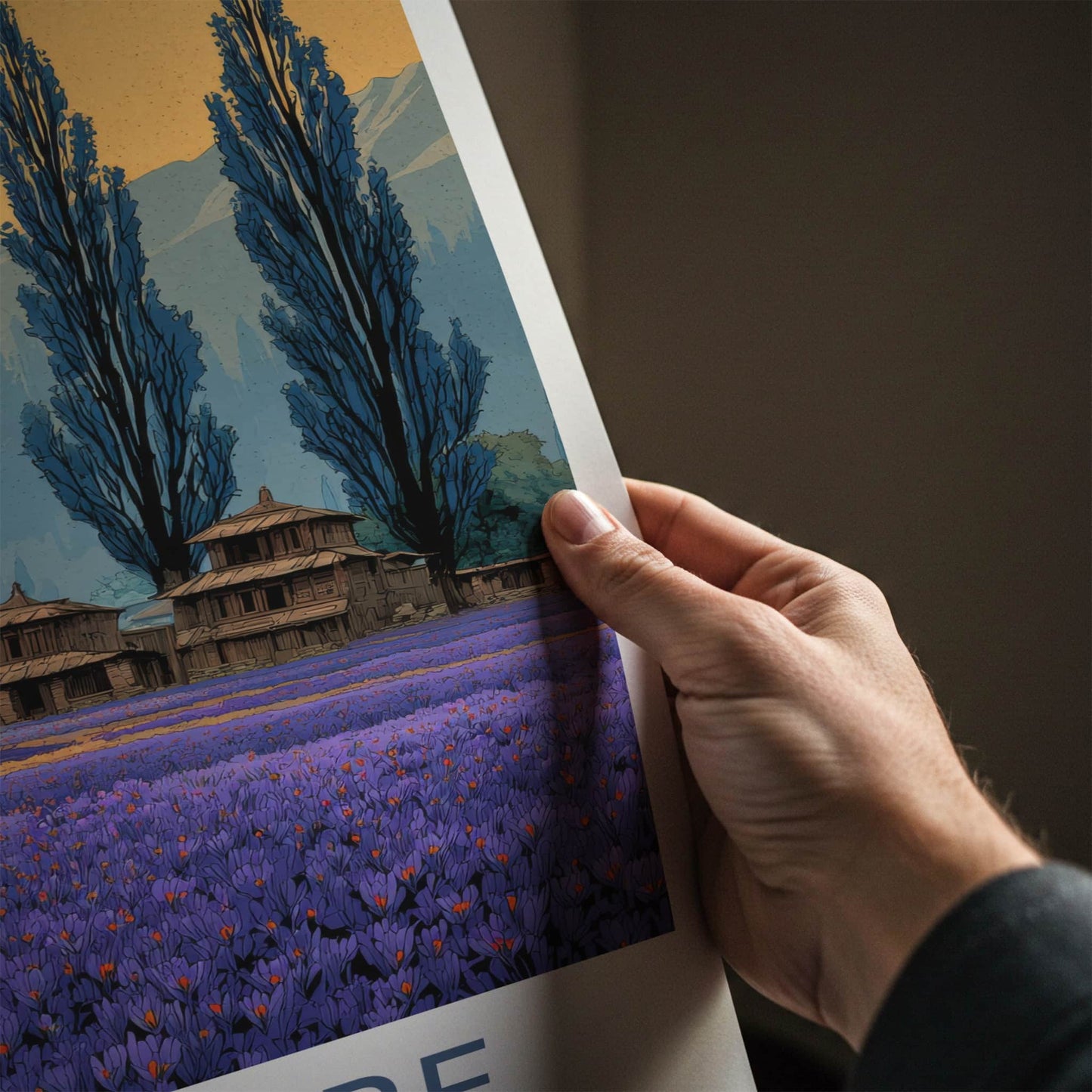 Pampore Poster - India Travel Art