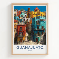 Guanajuato Poster - Mexico Travel Art