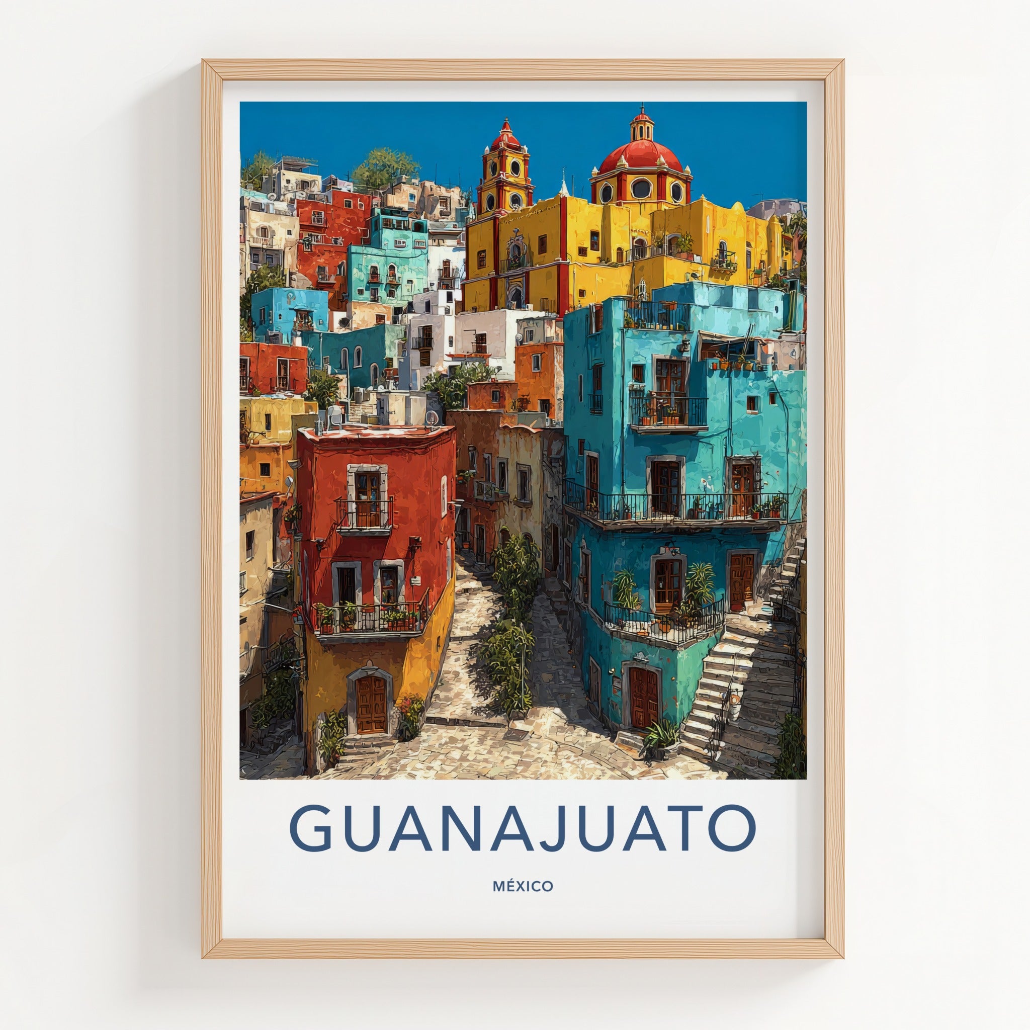 Guanajuato Poster - Mexico Travel Art