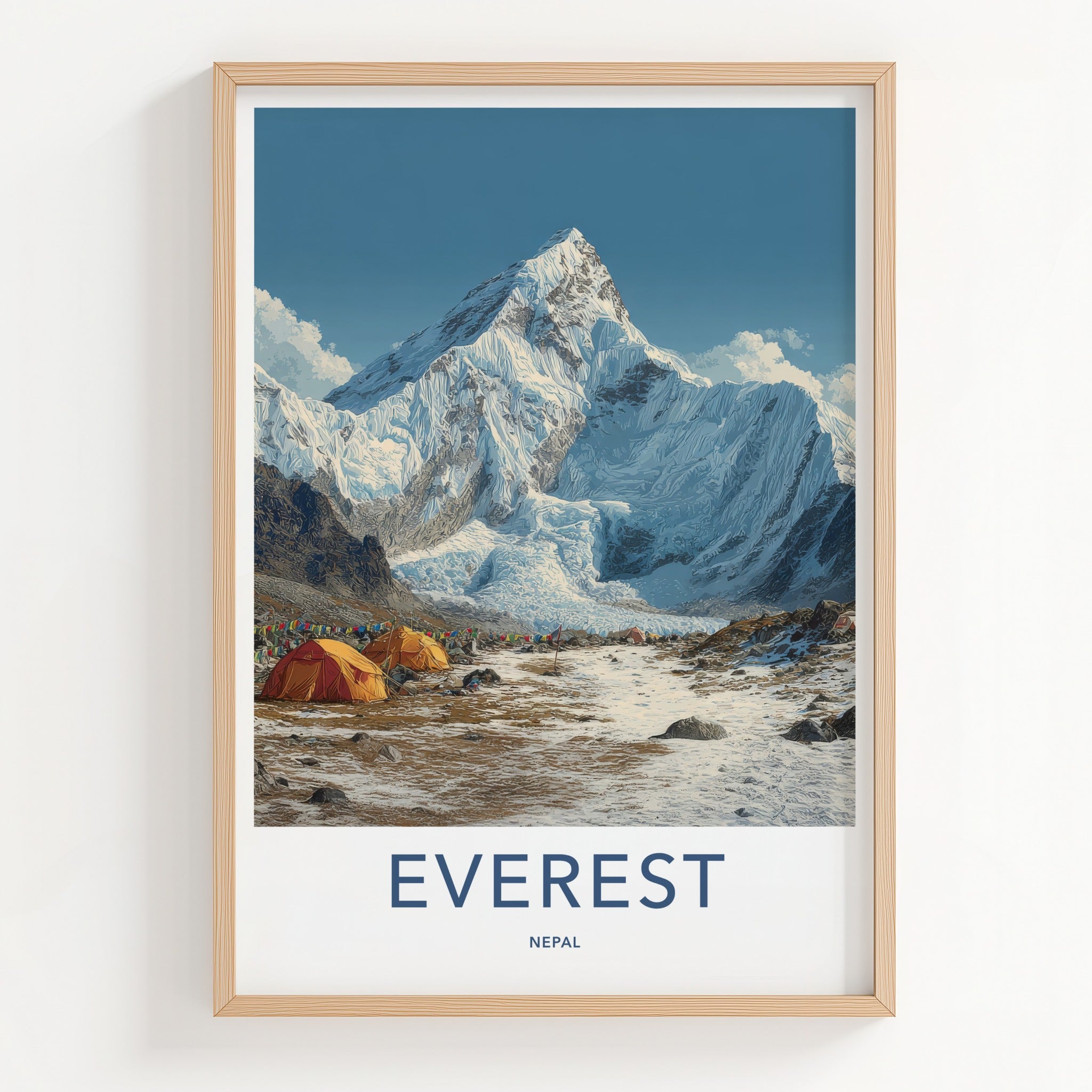 Everest Poster - Nepal Travel Art