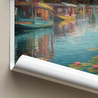 Dal Lake Poster - India Lake Mountains Art