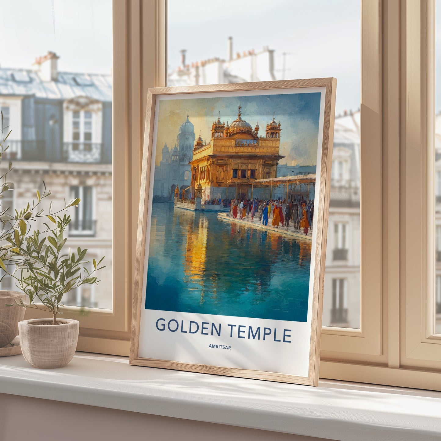 Golden Temple Poster - India Punjab Historical Art Print