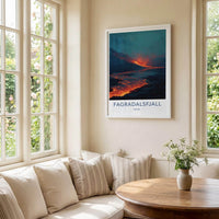 Fagradalsfjall Poster - Iceland Scenic Art - Molten Lava River Home Decor