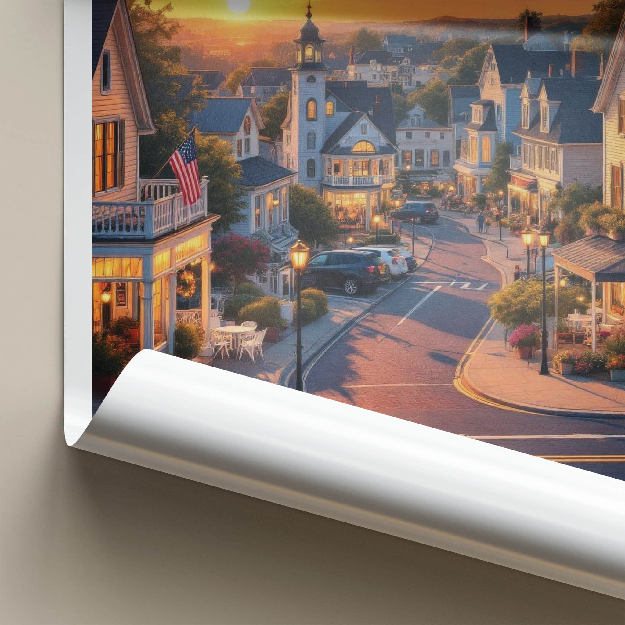 Fairfield Poster - Connecticut Wall Art - Coastal Town Sunset Home Decor