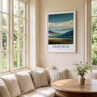 Fairfield Poster - England Scenic Art - Layered Hillside Vista Wall Decor
