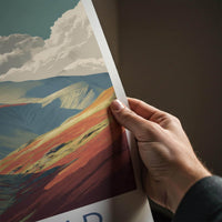 Fairfield Poster - England Travel Art - Crimson Mountain Vistas Home Decor