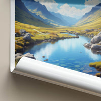 Fairy Pools Poster - Scotland Wall Art - Crystal River Valley Home Decor