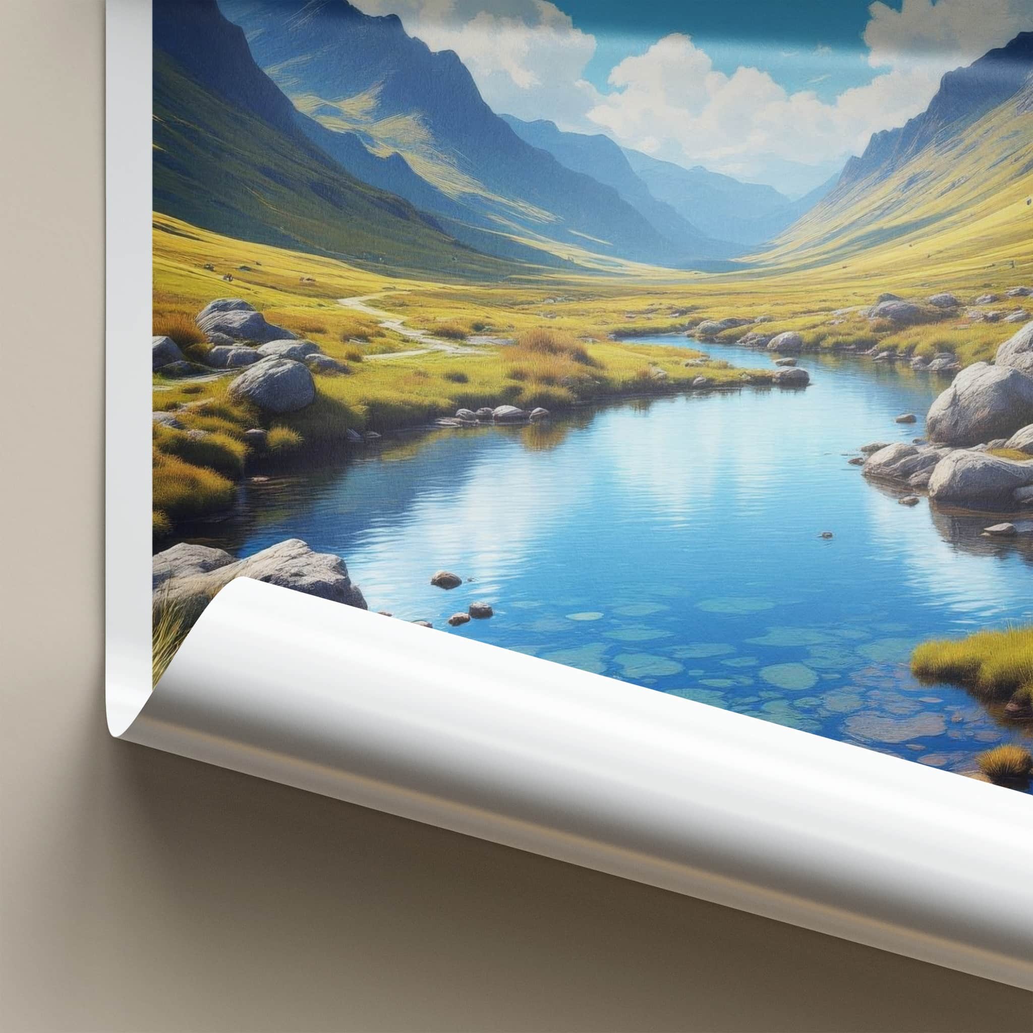 Fairy Pools Poster - Scotland Wall Art - Crystal River Valley Home Decor