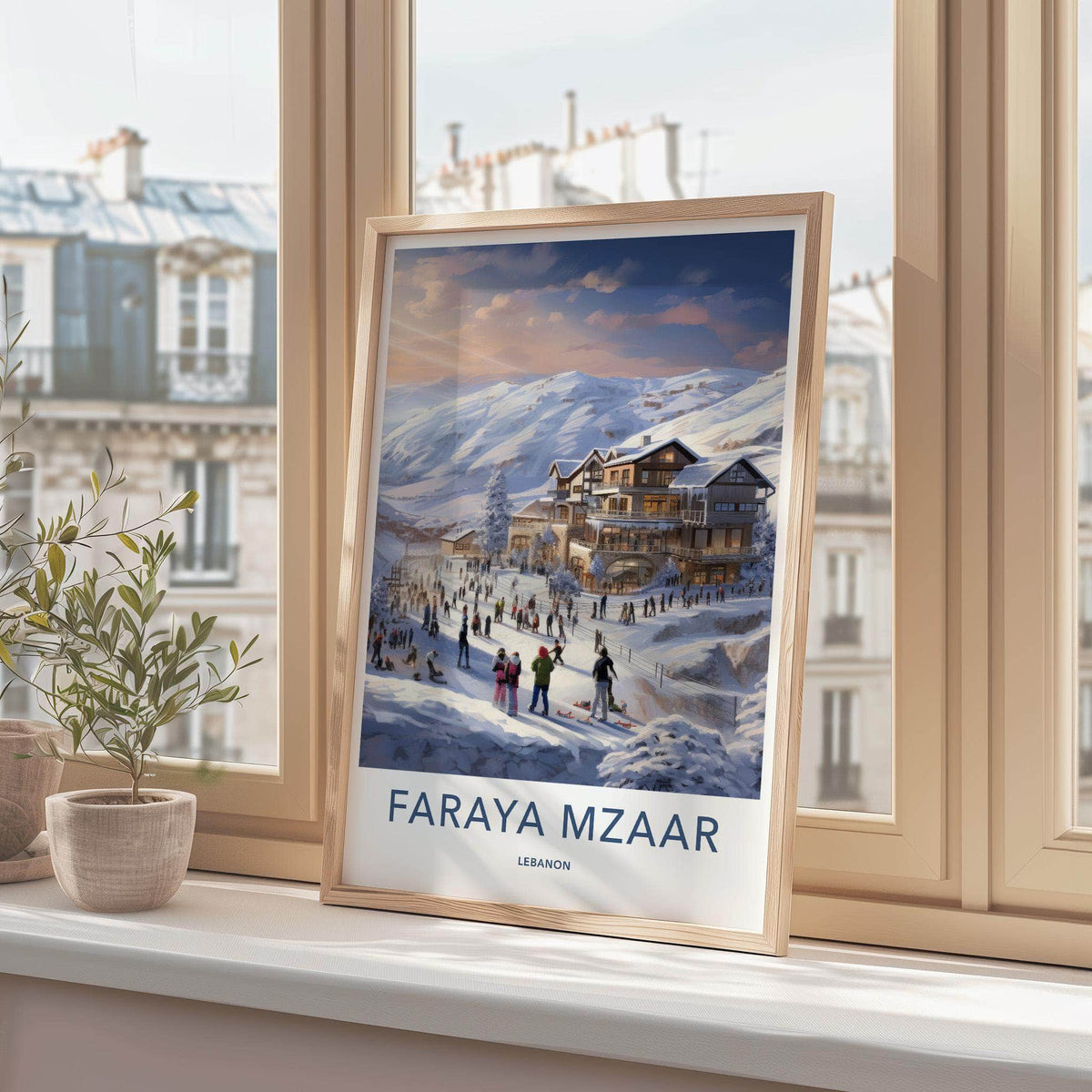 Faraya Mzaar Poster - Lebanon Wall Art