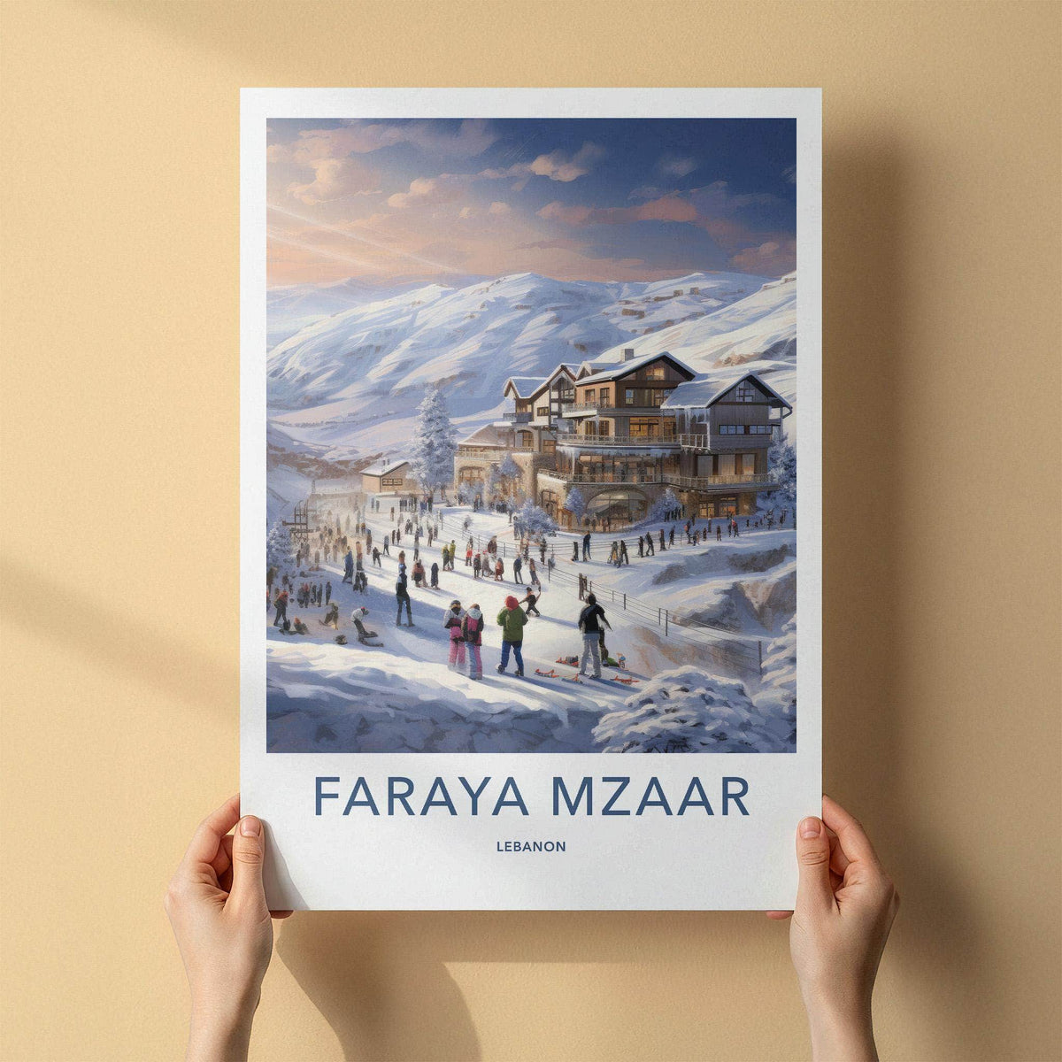 Faraya Mzaar Poster - Lebanon Wall Art