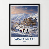 Faraya Mzaar Poster - Lebanon Wall Art