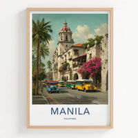 Manila Poster - Philippines Travel Art