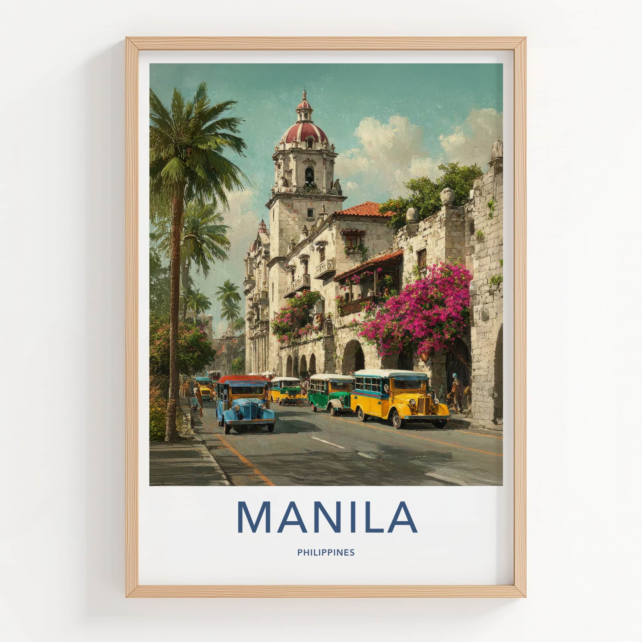 Manila Poster - Philippines Travel Art