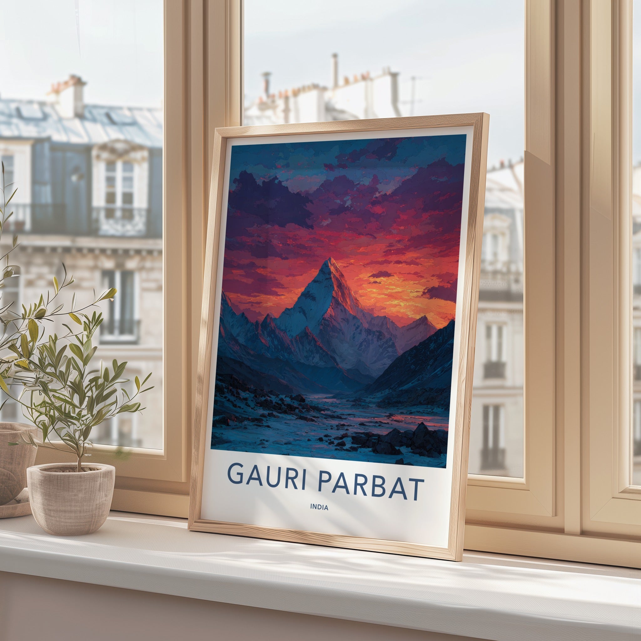 Gauri Parbat Poster - India Travel Art