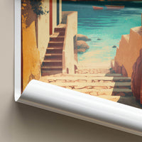 Fiordo Di Crapolla Poster - Italy Travel Art - Ocean View Steps Home Decor
