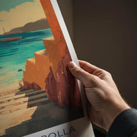 Fiordo Di Crapolla Poster - Italy Travel Art - Ocean View Steps Home Decor