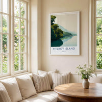 Fitzroy Island Poster - Australia Travel Art - Lush Island Water Wall Decor