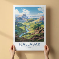 Fjallabak Poster - Iceland Travel Art - Green Valley River Home Decor