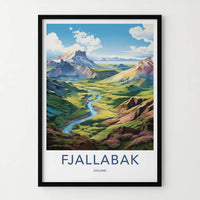 Fjallabak Poster - Iceland Travel Art - Green Valley River Home Decor
