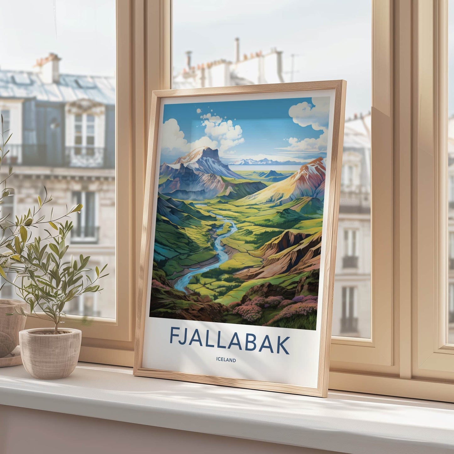 Fjallabak Poster - Iceland Travel Art - Green Valley River Home Decor