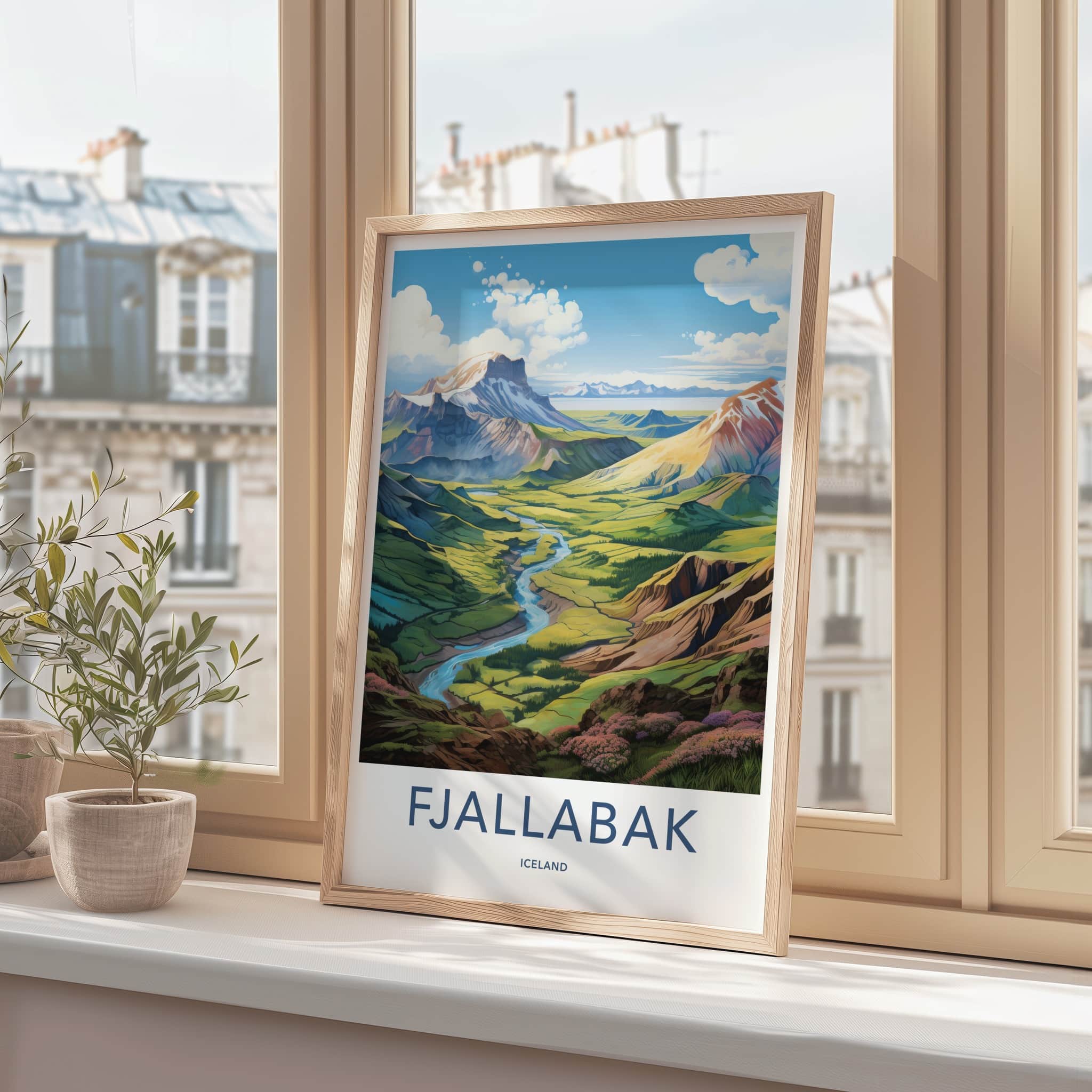 Fjallabak Poster - Iceland Travel Art - Green Valley River Home Decor