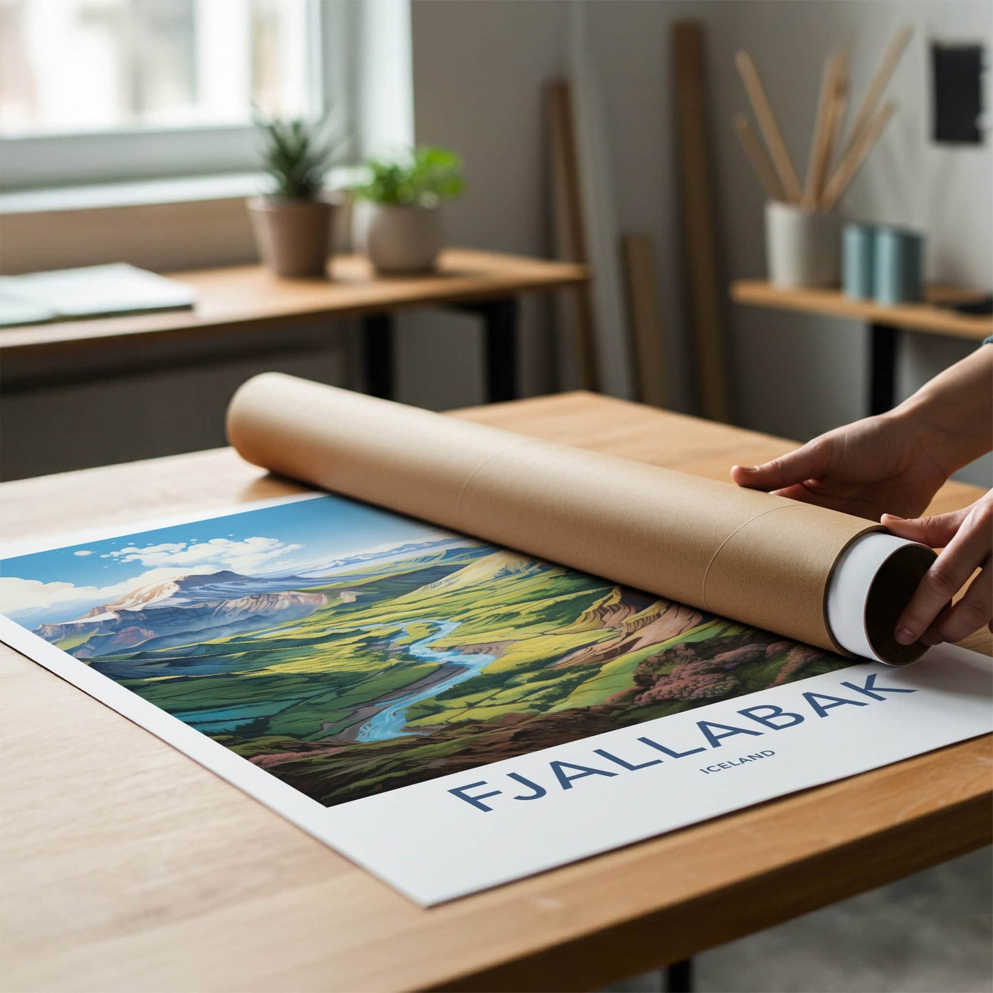 Fjallabak Poster - Iceland Travel Art - Green Valley River Home Decor