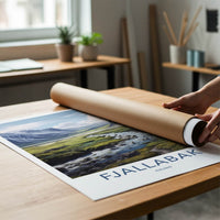 Fjallabak Poster - Iceland Travel Art - Winding River Rocks Wall Decor