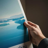 Fjallsarlon Poster - Iceland Scenic Art - Floating Iceberg Lagoon Wall Decor