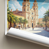 Floriana Poster - Malta Framed Print - Twin Tower Church Gallery Art