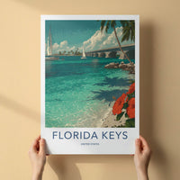 Florida Keys Poster - Florida Travel Art - Overseas Highway Gallery Art