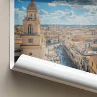 Foggia Poster - Italy Art Print - Piazza Cathedral Buildings Gallery Art