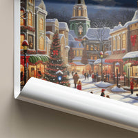Frankenmuth Wall Art - Winter Village Scene