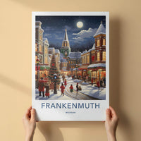 Frankenmuth Wall Art - Winter Village Scene