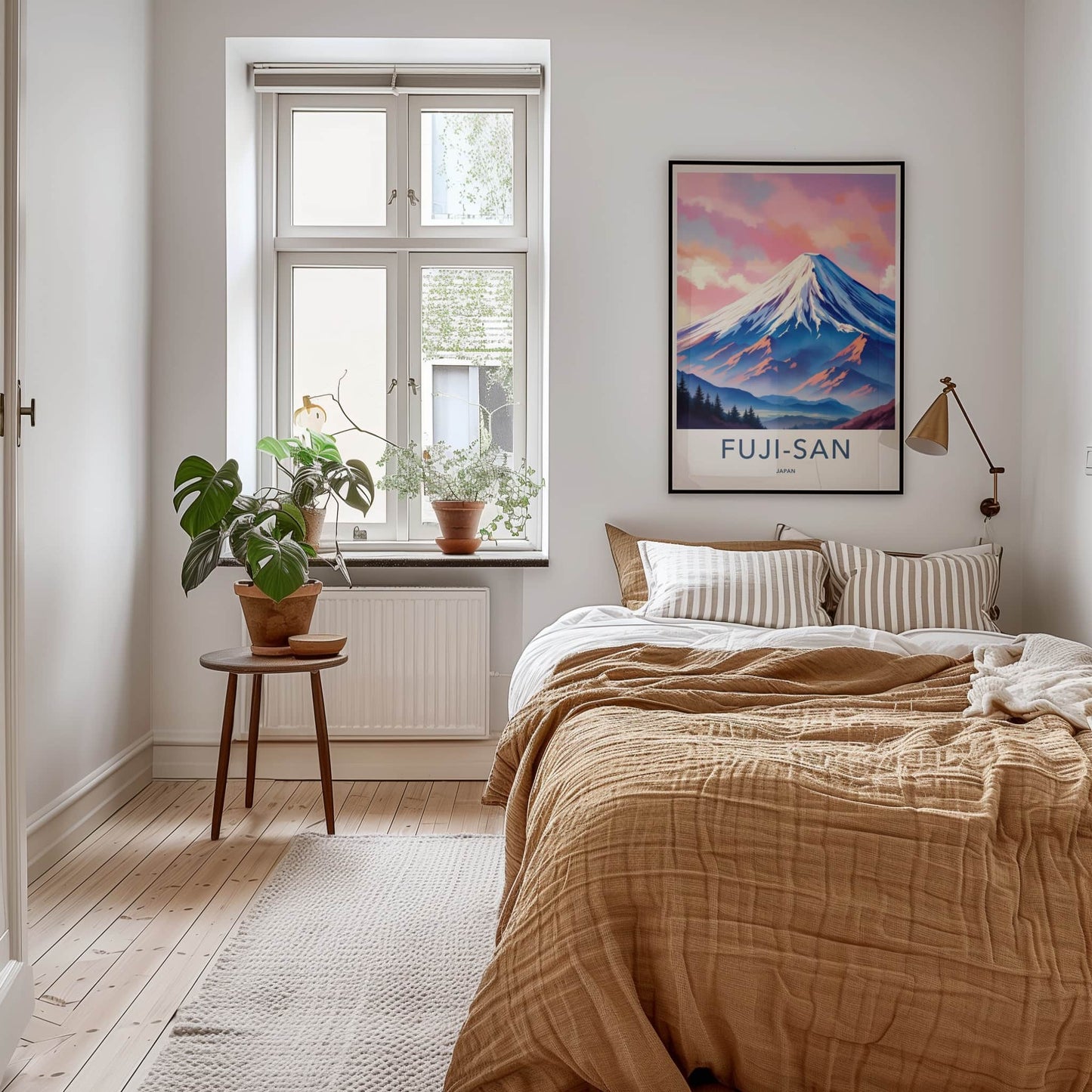 Fuji-san Poster - Japan Travel Art - Majestic Snowy Peaks Home Decor