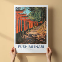 Fushimi Inari Poster - Japan Travel Art - Winding Torii Gates Wall Decor