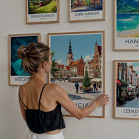 Galicia Poster - Poland Travel Art - Historic Town Square Home Decor