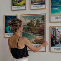 Galle Fort Poster - Sri Lanka Scenic Art - Iconic lighthouse bay Lounge Decor