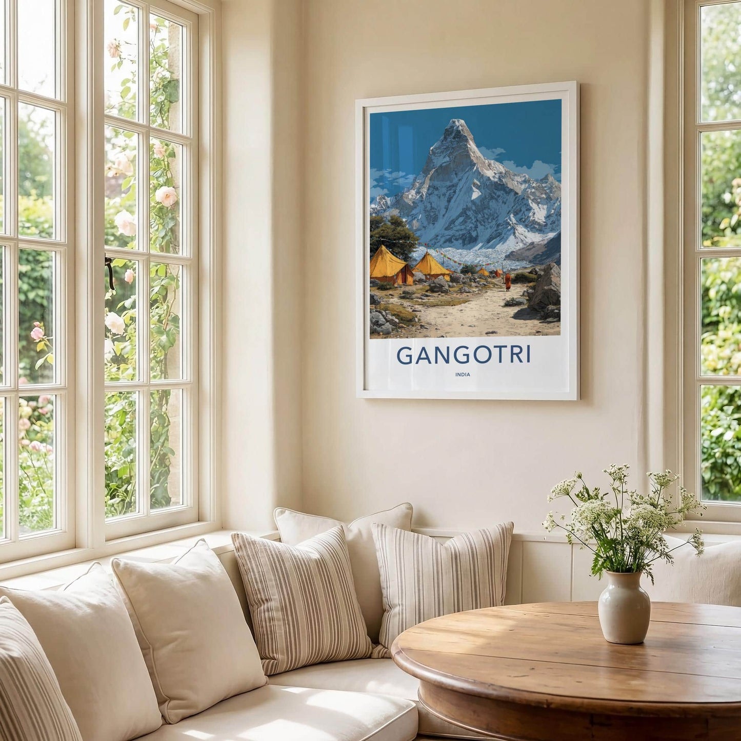 Gangotri Poster - India Wall Art - Uttarakhand Himalayan Base Camp Home Decor